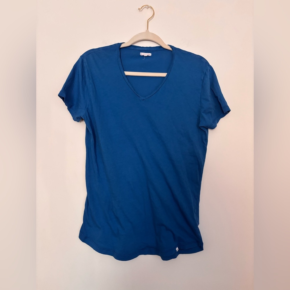 Orlebar Brown Classic Blue V-Neck Tee